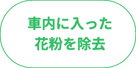 車内に入った花粉を除去