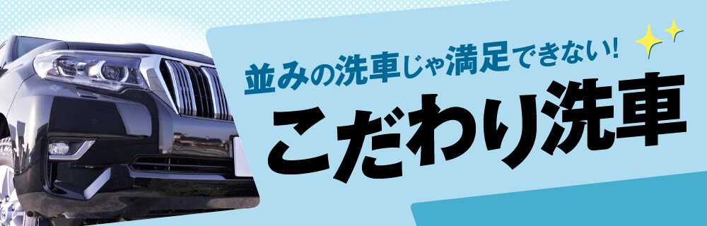 並みの洗車じゃ満足できない！こだわり洗車