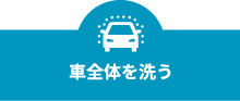 車全体を洗う