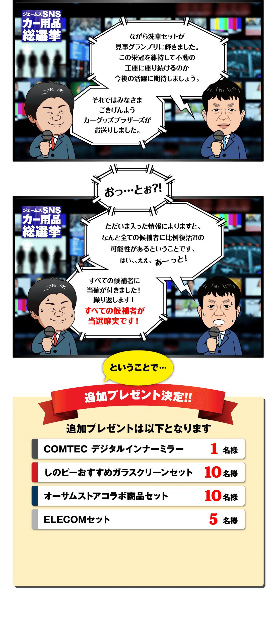 追加プレゼント決定！！